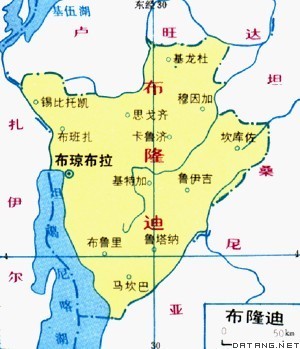 布隆迪国土面积示意图